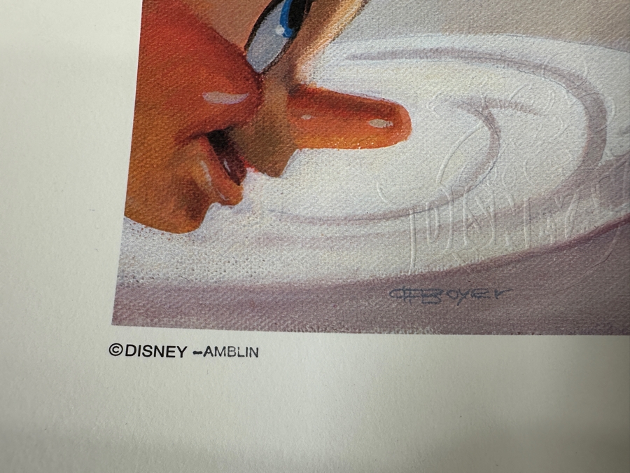 Charles Boyer (1935-2021, American) Limited Edition Artist Signed Lithograph Titled 'Mickey Mouse And Friends - Family Dinner' Numbered 348 Of 1,000 24.5 X 30 [Photo 9]