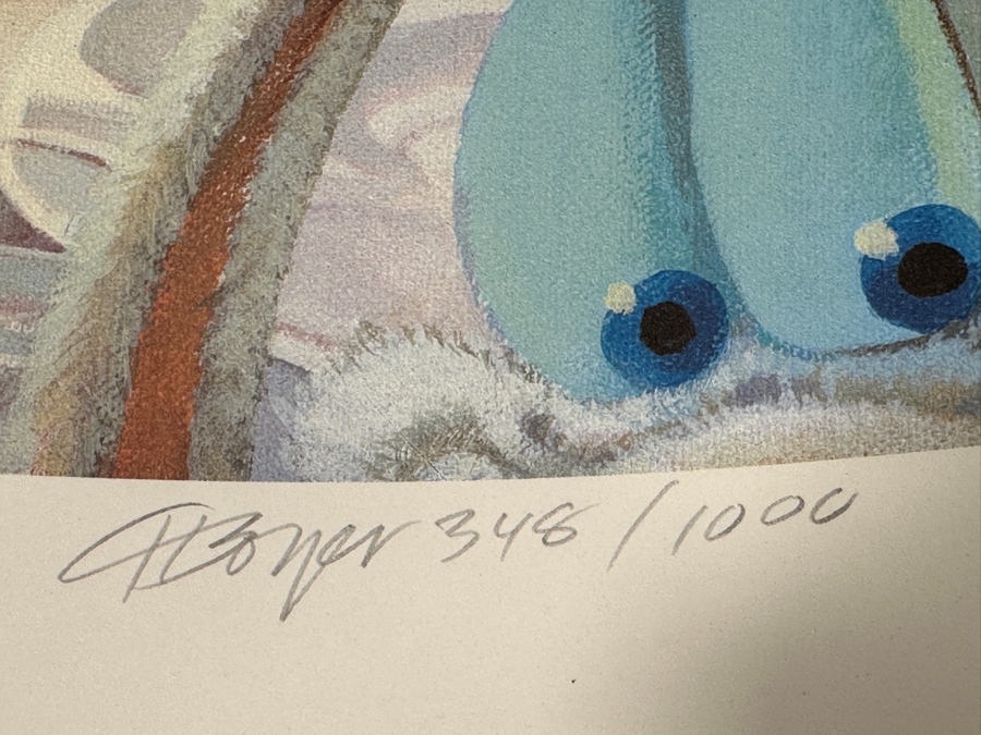 Charles Boyer (1935-2021, American) Limited Edition Artist Signed Lithograph Titled 'Mickey Mouse And Friends - Family Dinner' Numbered 348 Of 1,000 24.5 X 30 [Photo 11]