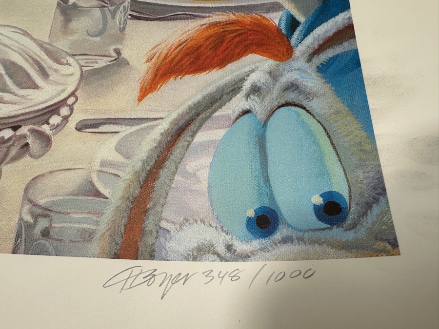 Charles Boyer (1935-2021, American) Limited Edition Artist Signed Lithograph Titled 'Mickey Mouse And Friends - Family Dinner' Numbered 348 Of 1,000 24.5 X 30 [Photo 10]