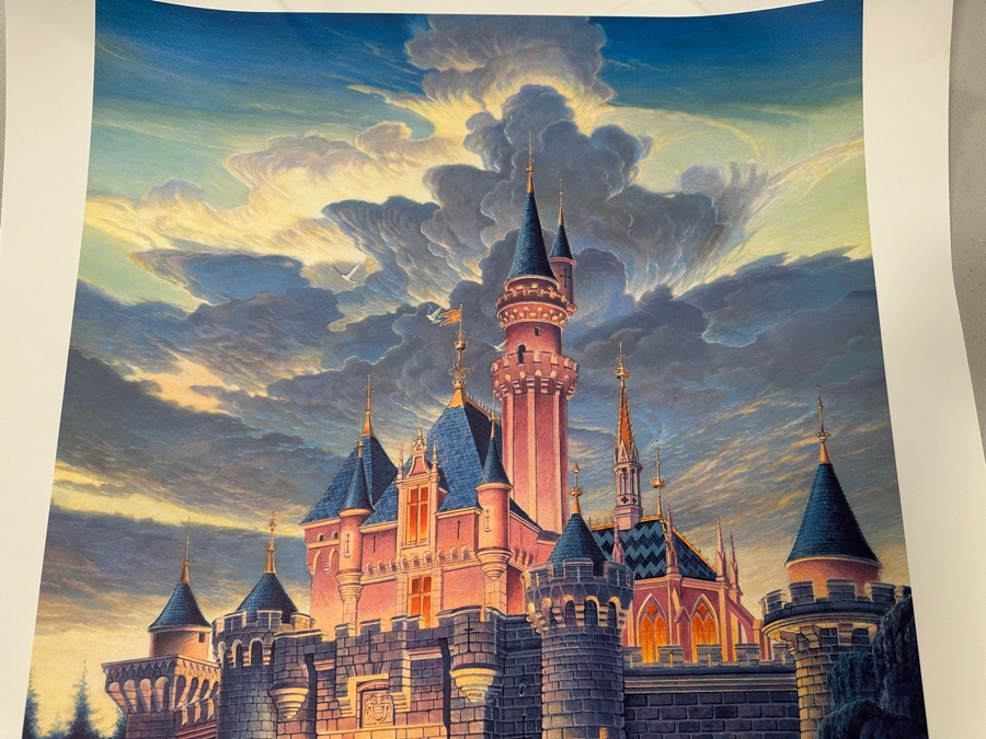 Randy Souders Disneyland Sleeping Beauty Castle Limited Edition Lithograph Artist Signed Numbered 147 Of 1,000 24 X 32 [Photo 5]
