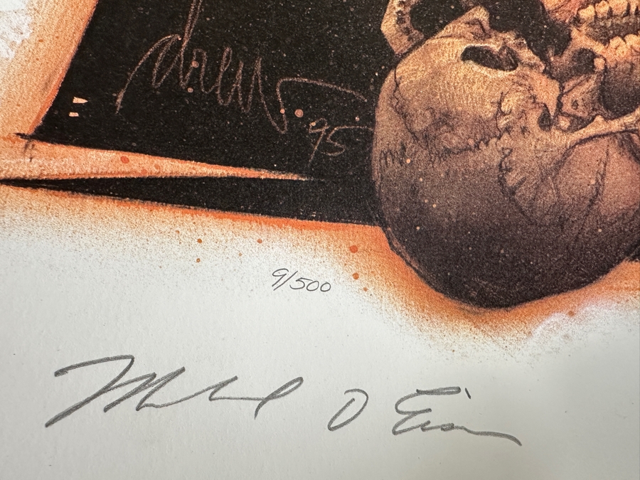 Rare Vintage 1995 Indiana Jones Adventure Disneyland Lithograph Signed By Michael Eisner & Artist Drew Struzen W/ COA Limited Edition Numbered 9 Of 500 25.5 X 38 [Photo 7]