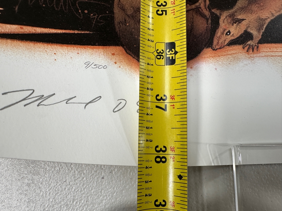 Rare Vintage 1995 Indiana Jones Adventure Disneyland Lithograph Signed By Michael Eisner & Artist Drew Struzen W/ COA Limited Edition Numbered 9 Of 500 25.5 X 38 [Photo 14]