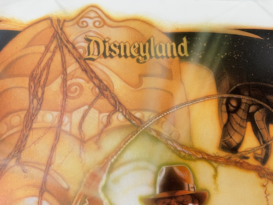 Rare Vintage 1995 Indiana Jones Adventure Disneyland Lithograph Signed By Michael Eisner & Artist Drew Struzen W/ COA Limited Edition Numbered 9 Of 500 25.5 X 38 [Photo 3]
