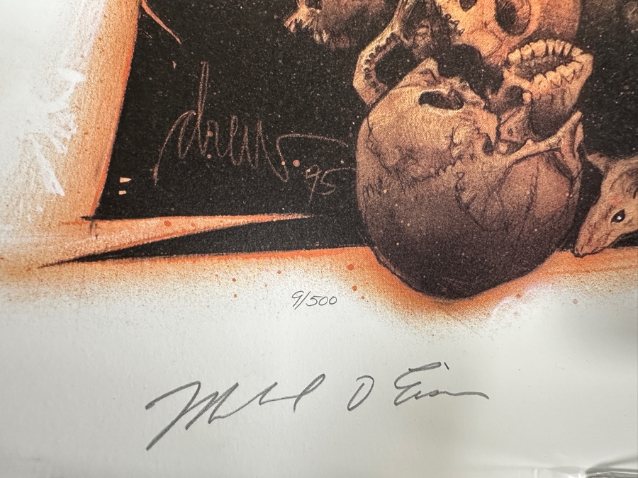 Rare Vintage 1995 Indiana Jones Adventure Disneyland Lithograph Signed By Michael Eisner & Artist Drew Struzen W/ COA Limited Edition Numbered 9 Of 500 25.5 X 38 [Photo 6]