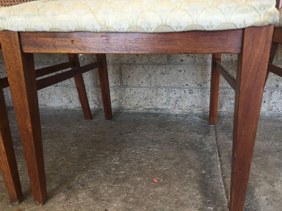 Mid-century Cane Back Chairs - Seat Cushions Need To Be Reupholstered [Photo 9]