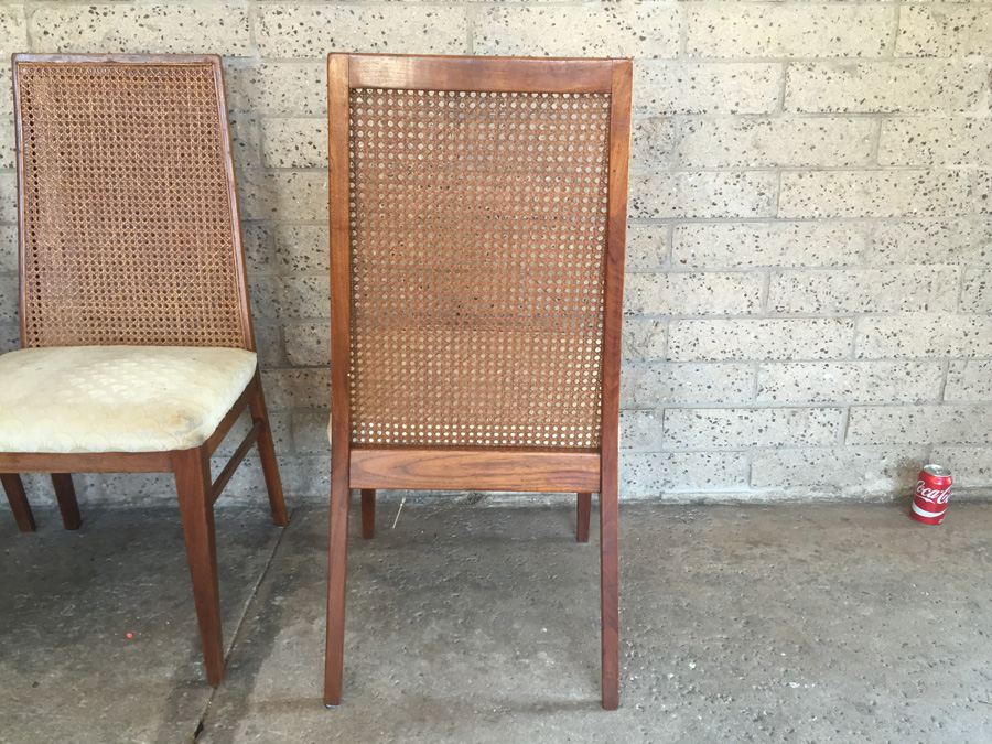 Mid-century Cane Back Chairs - Seat Cushions Need To Be Reupholstered [Photo 7]