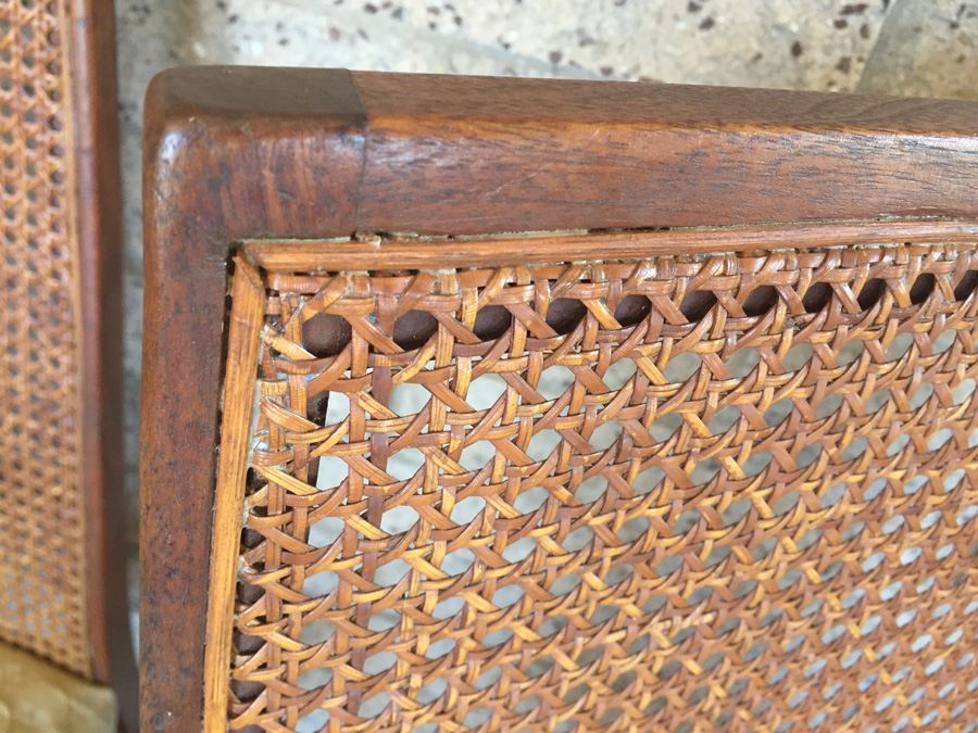 Mid-century Cane Back Chairs - Seat Cushions Need To Be Reupholstered [Photo 3]