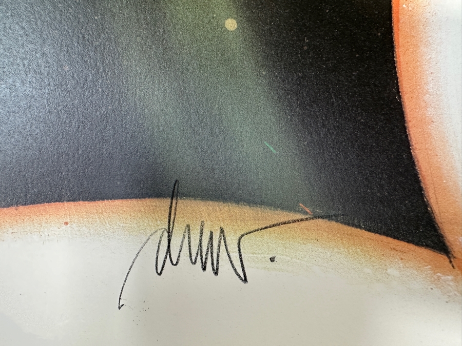 Rare Vintage 1995 Indiana Jones Adventure Disneyland Lithograph Signed By George Lucas, Michael Eisner & Artist Drew Struzen W/ Disneyland Letterhead Memo - Limited Edition Artist Proof 28 Of 50 For Members Of The Disneyland ALI Team 25.5 X 38 [Photo 12]