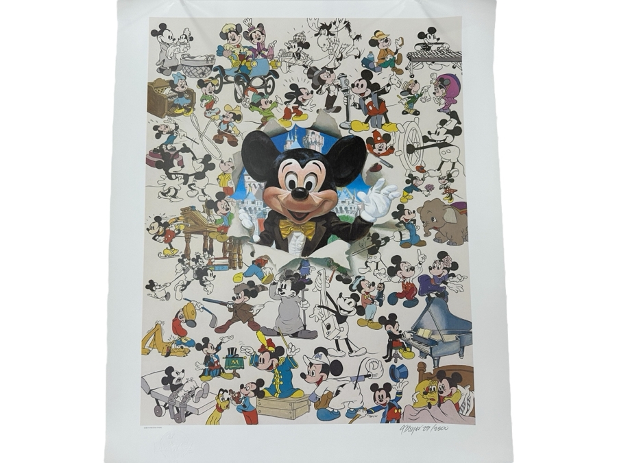 Charles Boyer (1935-2021, American) Limited Edition Artist Signed Lithograph 1988 'Thanks Mickey, For 60 Happy Years!' Numbered 29 Of 2,500 With COA 18 X 24