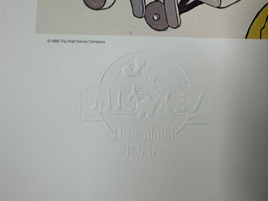 Charles Boyer (1935-2021, American) Limited Edition Artist Signed Lithograph 1988 'Thanks Mickey, For 60 Happy Years!' Numbered 29 Of 2,500 With COA 18 X 24 [Photo 8]