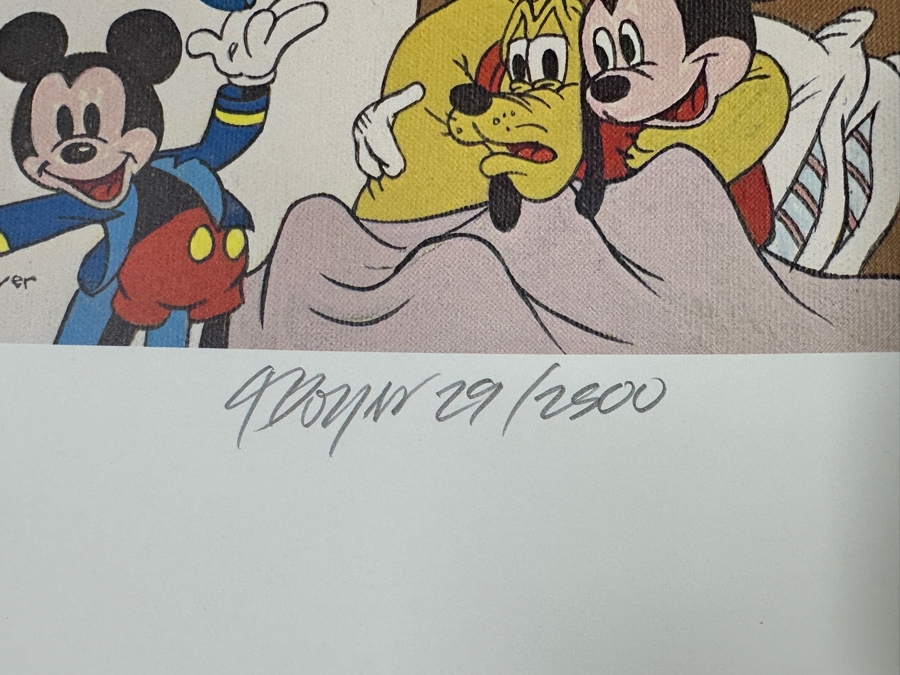 Charles Boyer (1935-2021, American) Limited Edition Artist Signed Lithograph 1988 'Thanks Mickey, For 60 Happy Years!' Numbered 29 Of 2,500 With COA 18 X 24 [Photo 7]