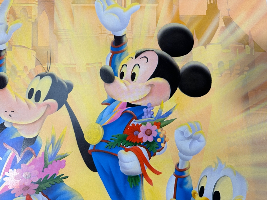 Charles Boyer (1935-2021, American) Limited Edition Artist Signed Lithograph 1988 'A Golden Dream At Disneyland' Numbered 29 Of 3,500 With COA 20 X 30 [Photo 5]