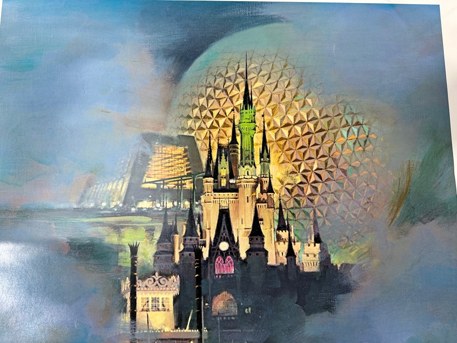Jim Noble Walt Disney World Vacation Kingdown Limited Edition Artist Signed Lithograph 'Magical Dreams' Numbered 1,696 Of 5,000 With COA 22 X 28 [Photo 2]