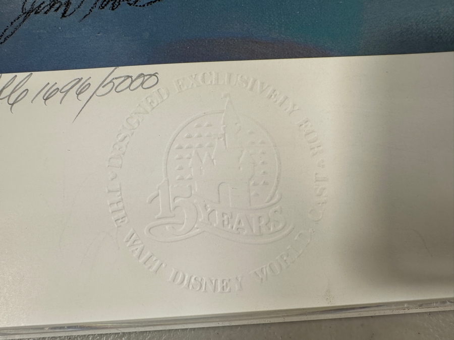 Jim Noble Walt Disney World Vacation Kingdown Limited Edition Artist Signed Lithograph 'Magical Dreams' Numbered 1,696 Of 5,000 With COA 22 X 28 [Photo 7]