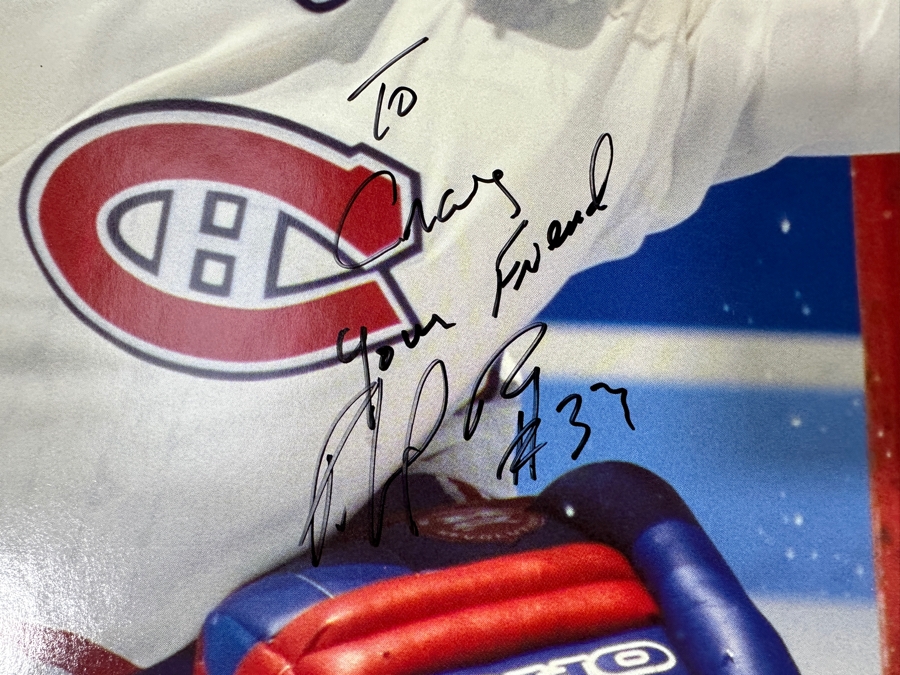 Signed Patrick Roy Montreal Canadiens NHL Hockey Poster 17 X 30 [Photo 2]