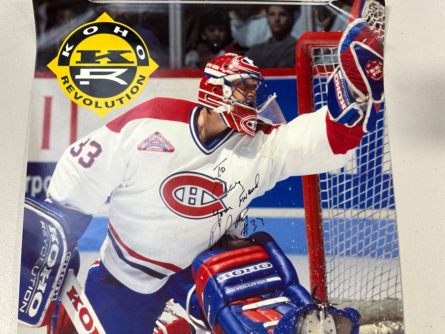 Signed Patrick Roy Montreal Canadiens NHL Hockey Poster 17 X 30 [Photo 3]