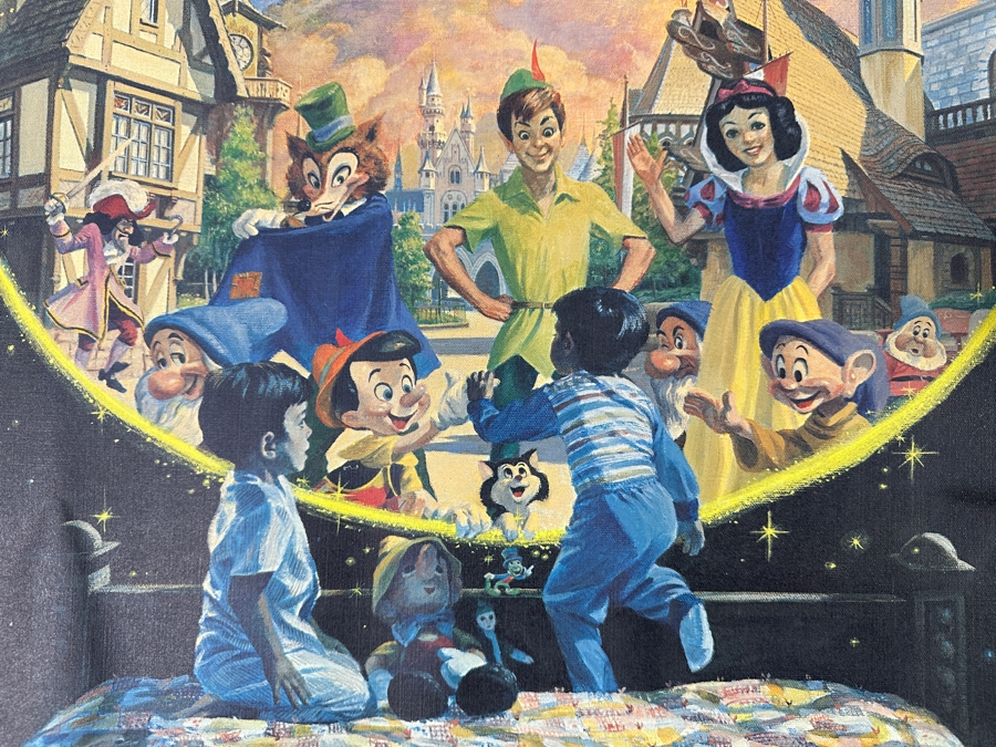 Charles Boyer (1935-2021, American) Limited Edition Artist Signed Lithograph 1983 'New Fantasyland' Numbered 228 Of 3,750 With COA 22 X 22 [Photo 3]