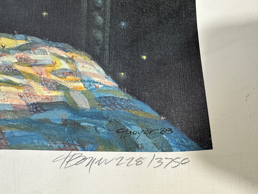 Charles Boyer (1935-2021, American) Limited Edition Artist Signed Lithograph 1983 'New Fantasyland' Numbered 228 Of 3,750 With COA 22 X 22 [Photo 5]