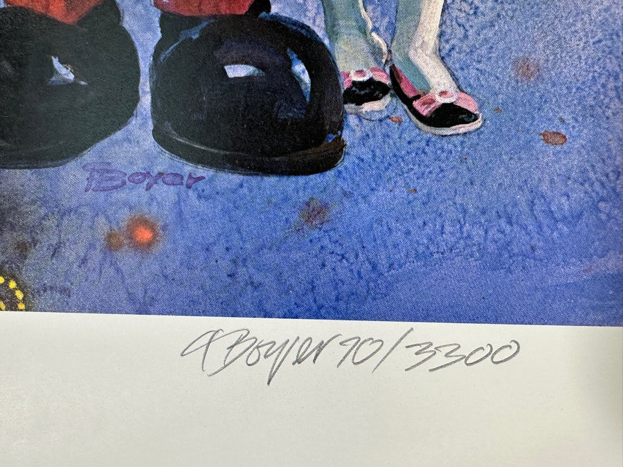 Charles Boyer (1935-2021, American) Limited Edition Artist Signed Lithograph 1983 'Five Years Of Happiness' To Commemorate The 5th Anniversary Of Tokyo Disneyland Numbered 70 Of 3,300 With COA 20 X 30 [Photo 6]