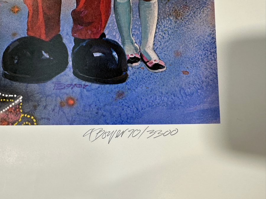 Charles Boyer (1935-2021, American) Limited Edition Artist Signed Lithograph 1983 'Five Years Of Happiness' To Commemorate The 5th Anniversary Of Tokyo Disneyland Numbered 70 Of 3,300 With COA 20 X 30 [Photo 5]