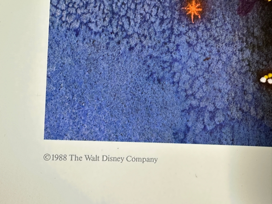 Charles Boyer (1935-2021, American) Limited Edition Artist Signed Lithograph 1983 'Five Years Of Happiness' To Commemorate The 5th Anniversary Of Tokyo Disneyland Numbered 70 Of 3,300 With COA 20 X 30 [Photo 7]