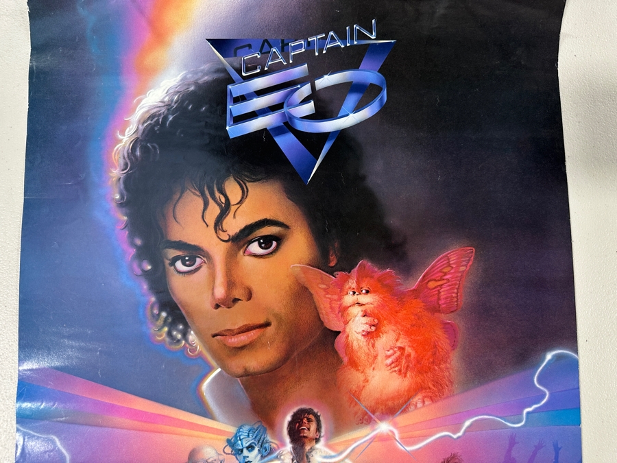 Vintage 1986 Disneyland Poster Captain EO Attraction Michael Jackson 18 X 26 [Photo 2]