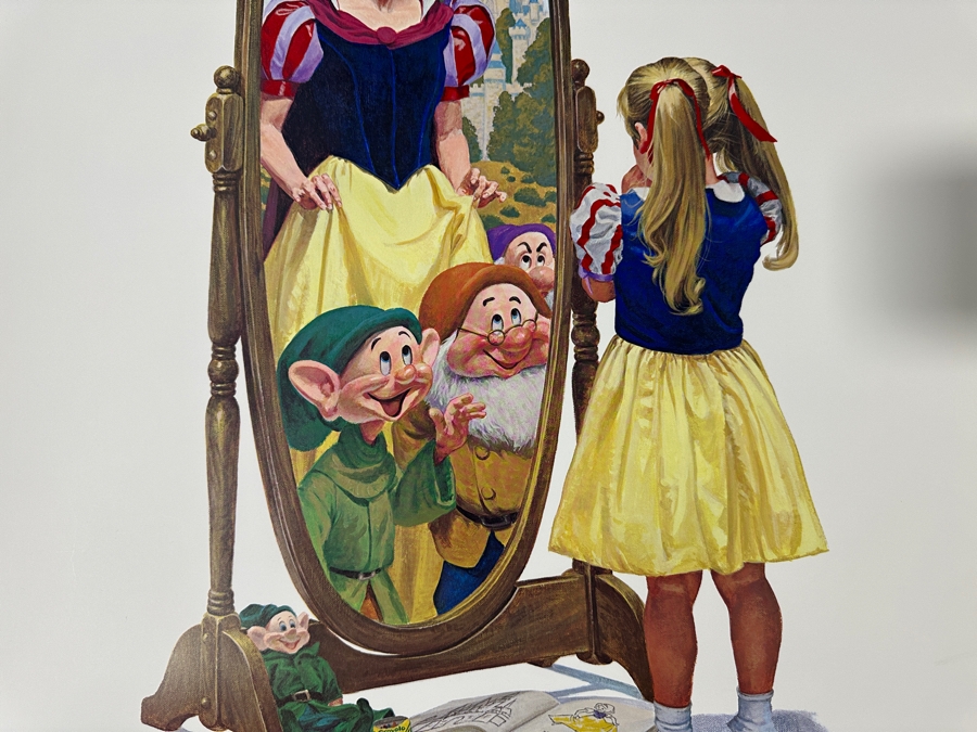 Charles Boyer (1935-2021, American) Limited Edition Artist Signed Lithograph 1987 'The Fairest Of Them All' Snow White And The Seven Dwarfs Numbered 47 Of 2,000 With COA 20 X 30 [Photo 3]