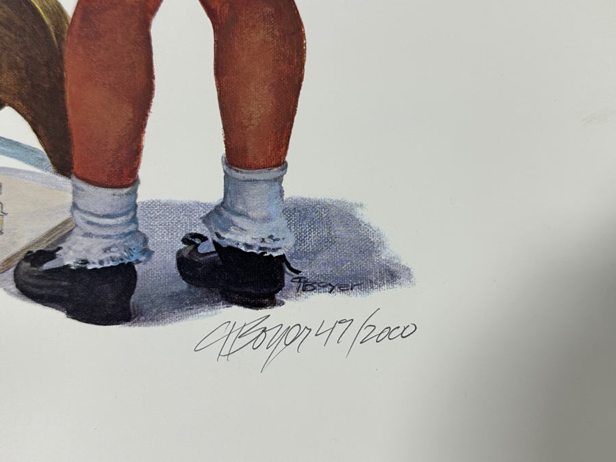 Charles Boyer (1935-2021, American) Limited Edition Artist Signed Lithograph 1987 'The Fairest Of Them All' Snow White And The Seven Dwarfs Numbered 47 Of 2,000 With COA 20 X 30 [Photo 5]