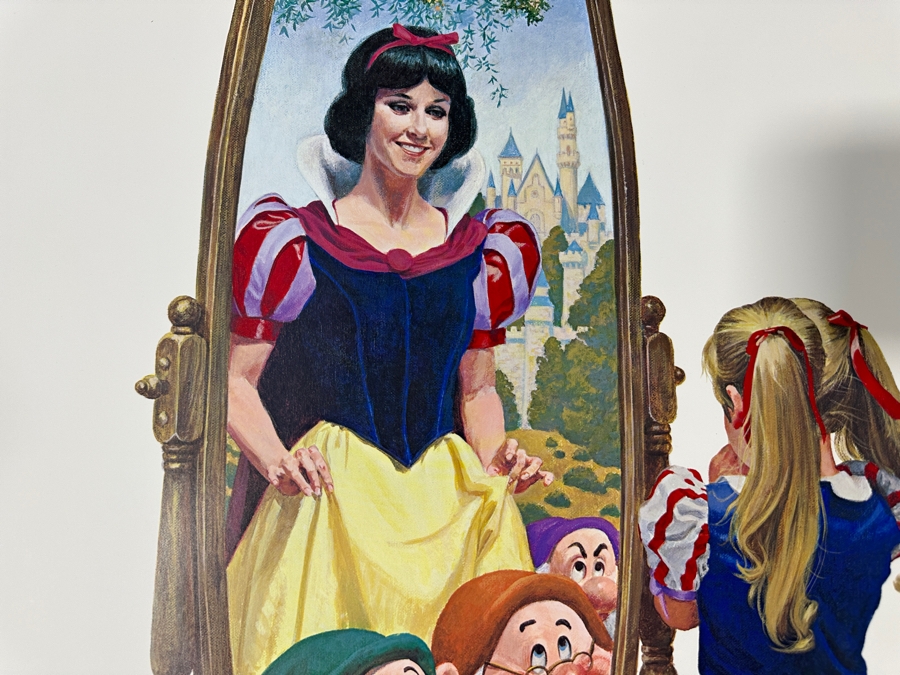 Charles Boyer (1935-2021, American) Limited Edition Artist Signed Lithograph 1987 'The Fairest Of Them All' Snow White And The Seven Dwarfs Numbered 47 Of 2,000 With COA 20 X 30 [Photo 2]