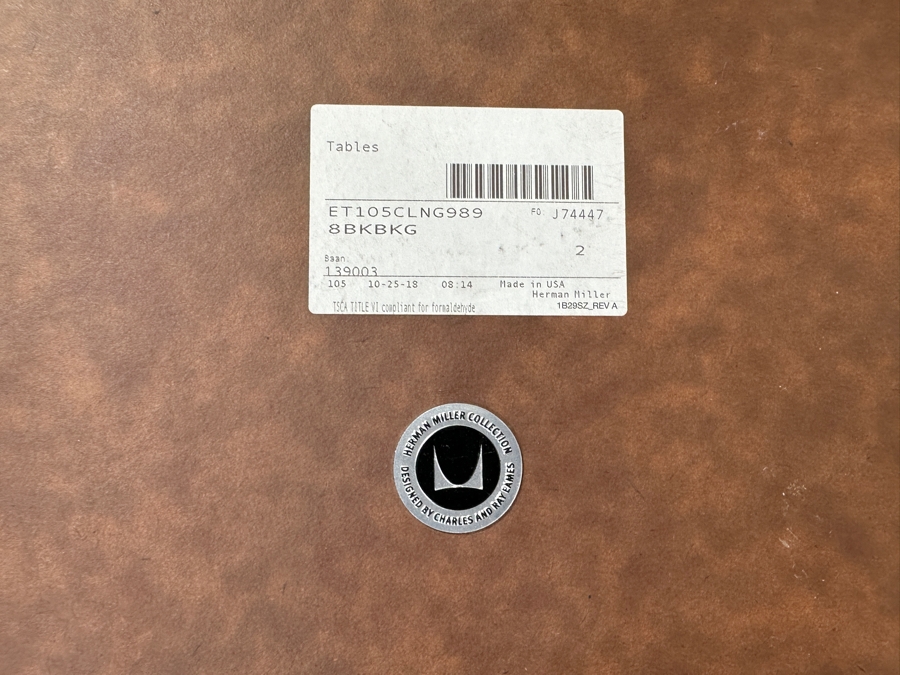 Just Added - Herman Miller Collection Table Designed By Charles And Ray Eames - Eames Contract Base Table 36'W X 36'D X 28.5'H [Photo 9]