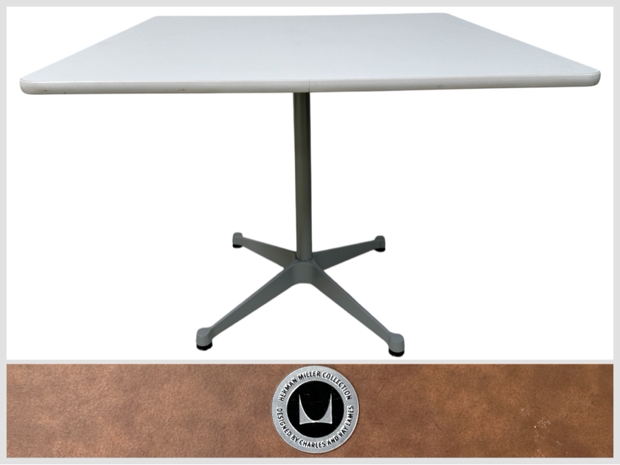 Just Added - Herman Miller Collection Table Designed By Charles And Ray Eames - Eames Contract Base Table 36'W X 36'D X 28.5'H [Photo 1]