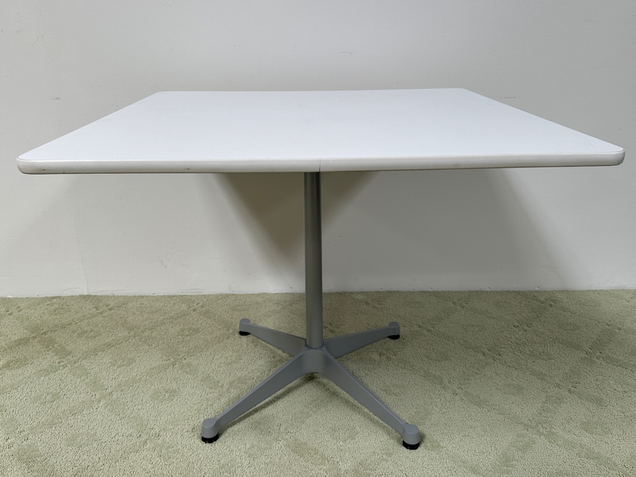 Just Added - Herman Miller Collection Table Designed By Charles And Ray Eames - Eames Contract Base Table 36'W X 36'D X 28.5'H [Photo 3]