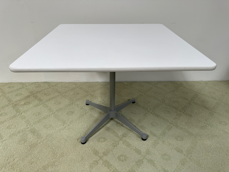 Just Added - Herman Miller Collection Table Designed By Charles And Ray Eames - Eames Contract Base Table 36'W X 36'D X 28.5'H [Photo 4]