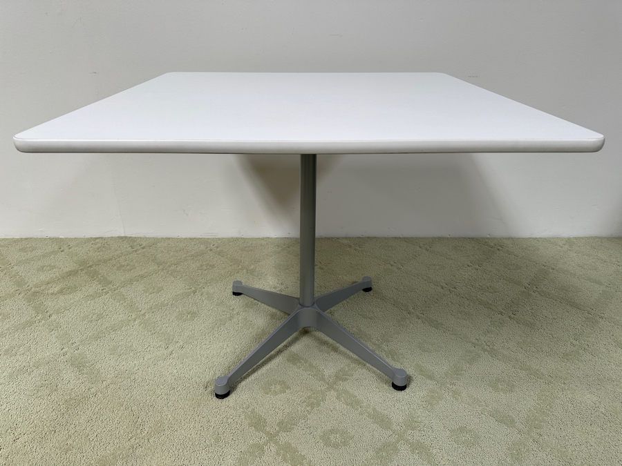 Just Added - Herman Miller Collection Table Designed By Charles And Ray Eames - Eames Contract Base Table 36'W X 36'D X 28.5'H [Photo 3]