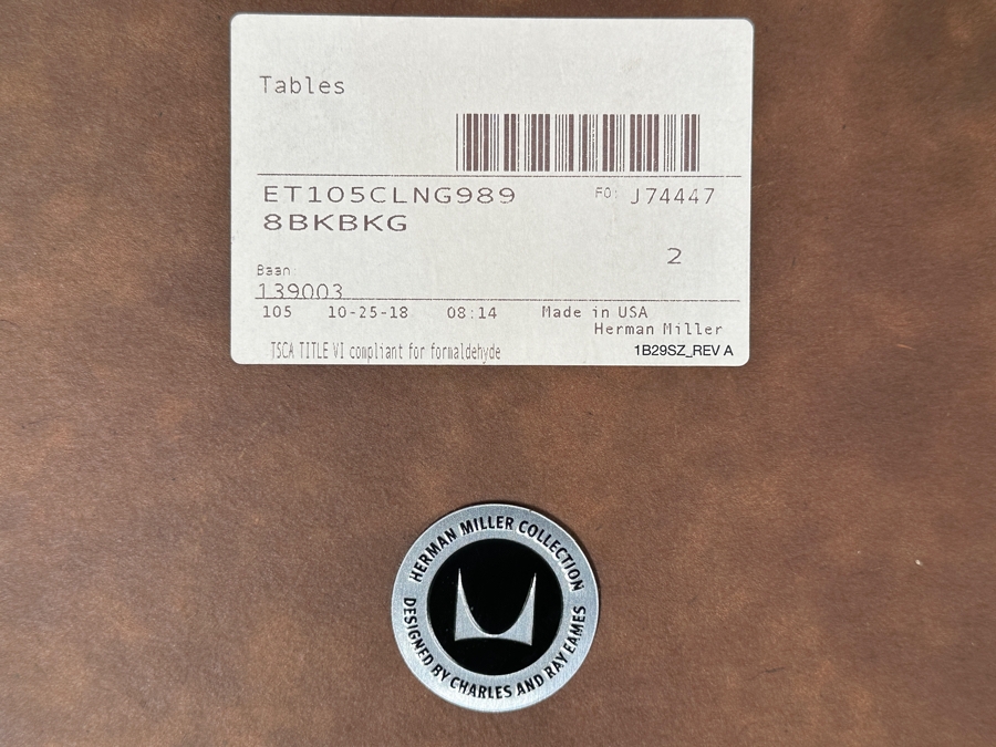 Just Added - Herman Miller Collection Table Designed By Charles And Ray Eames - Eames Contract Base Table 36'W X 36'D X 28.5'H [Photo 8]