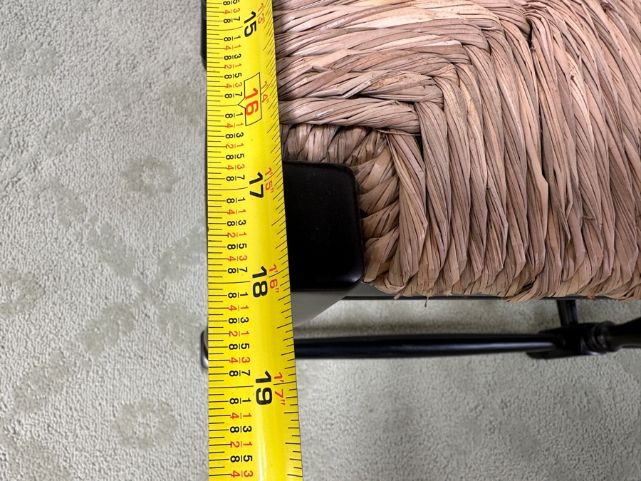 Just Added - Ballard Designs Rush Seat Wooden Bench 38W X 18D X 18H [Photo 9]