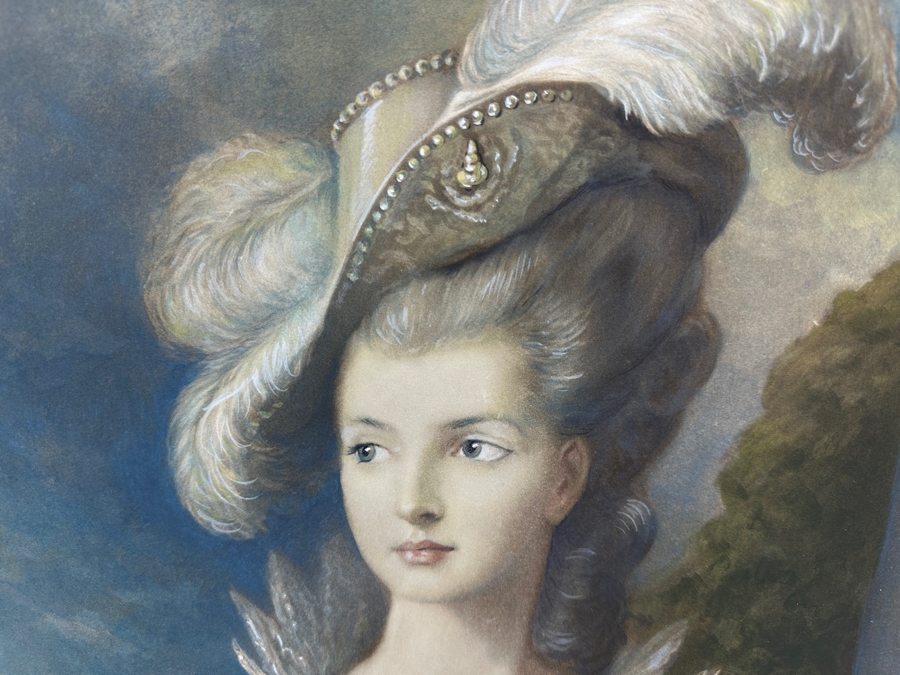 Just Added - Hand Colored Engraving Titled 'Honorable Mrs. Graham' Engraved By T. G. Appleton Published In London August 18th, 1891 By Henry Graves & Go. Publishers to H.M. The Queen And The Prince & Princess Of Wales 22.5 X 28 [Photo 2]