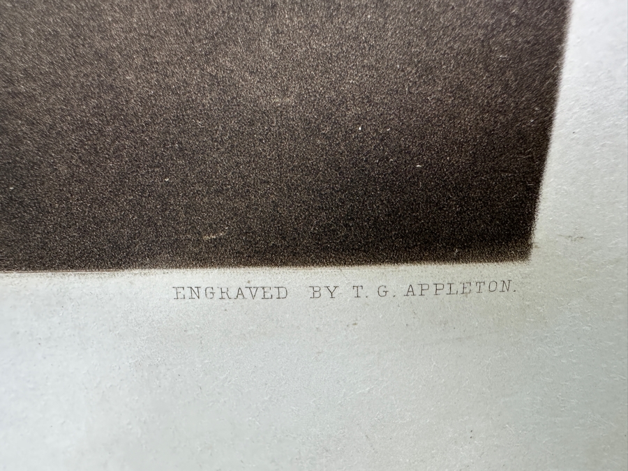 Just Added - Hand Colored Engraving Titled 'Honorable Mrs. Graham' Engraved By T. G. Appleton Published In London August 18th, 1891 By Henry Graves & Go. Publishers to H.M. The Queen And The Prince & Princess Of Wales 22.5 X 28 [Photo 10]