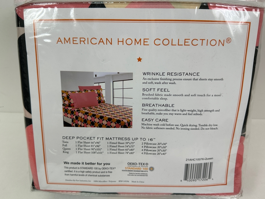 Just Added - New American Home Collection Deluxe Queen Set With Flat Sheet, Fitted Sheet & 4 Pillowcases [Photo 2]