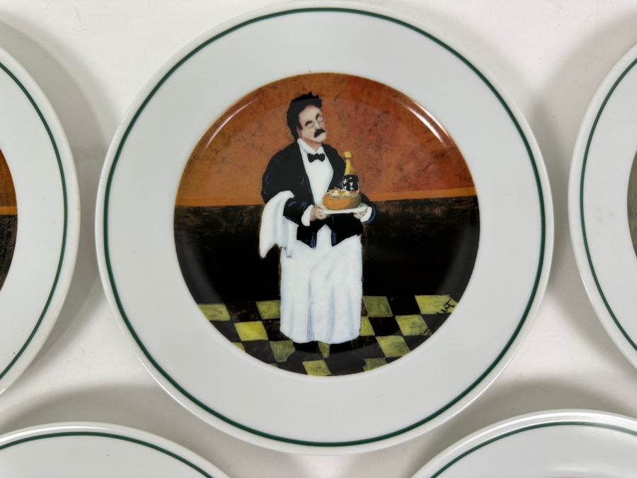 Just Added - (5) Williams Sonoma Sommelier Guy Buffet 7.75' Plates [Photo 2]