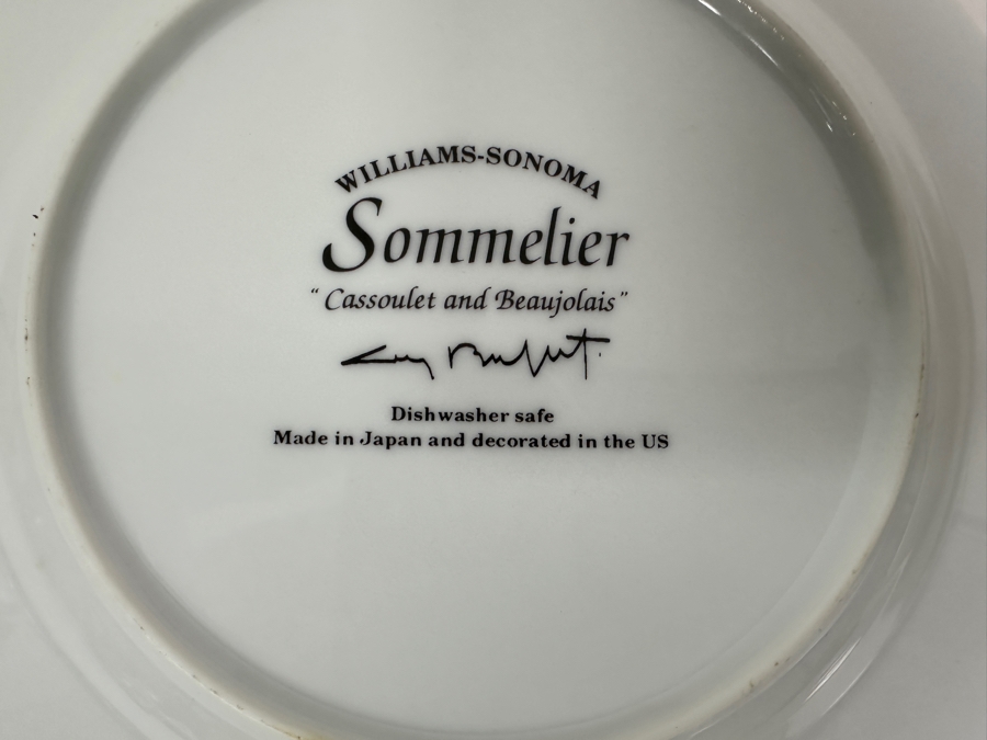 Just Added - (5) Williams Sonoma Sommelier Guy Buffet 7.75' Plates [Photo 8]
