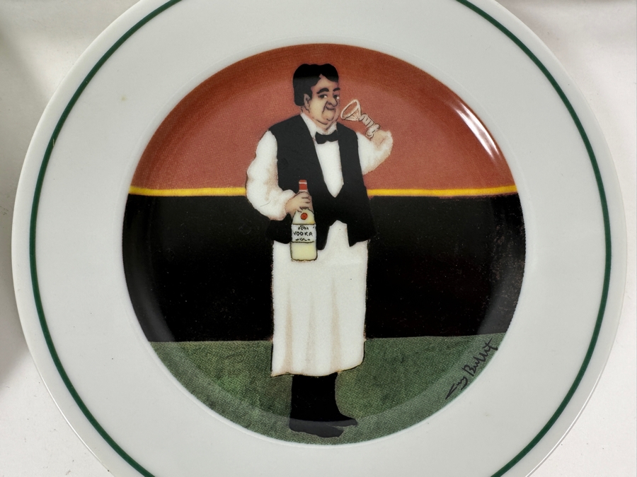 Just Added - (5) Williams Sonoma Sommelier Guy Buffet 7.75' Plates [Photo 4]