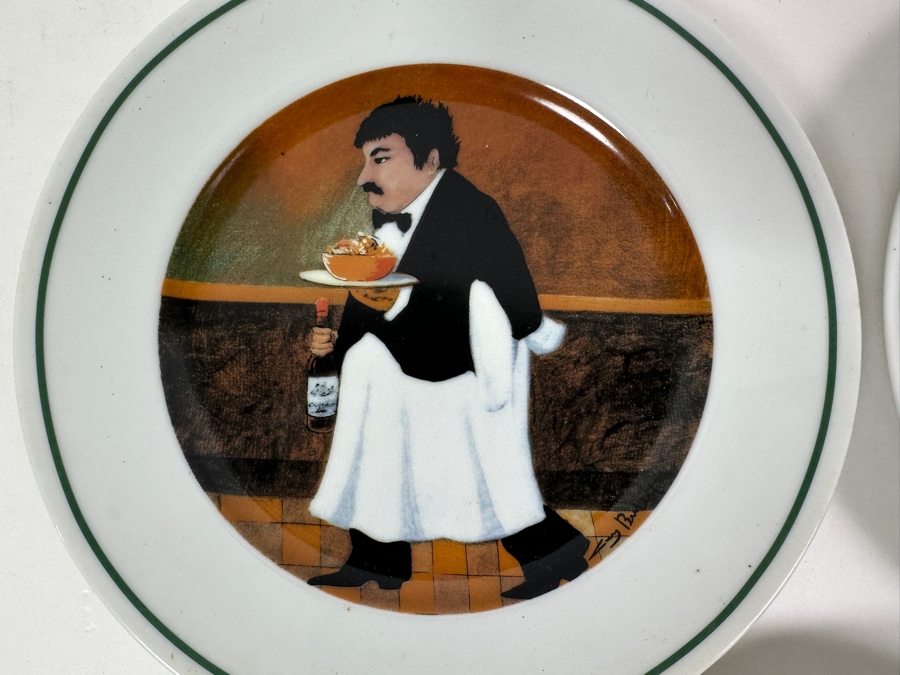 Just Added - (5) Williams Sonoma Sommelier Guy Buffet 7.75' Plates [Photo 3]