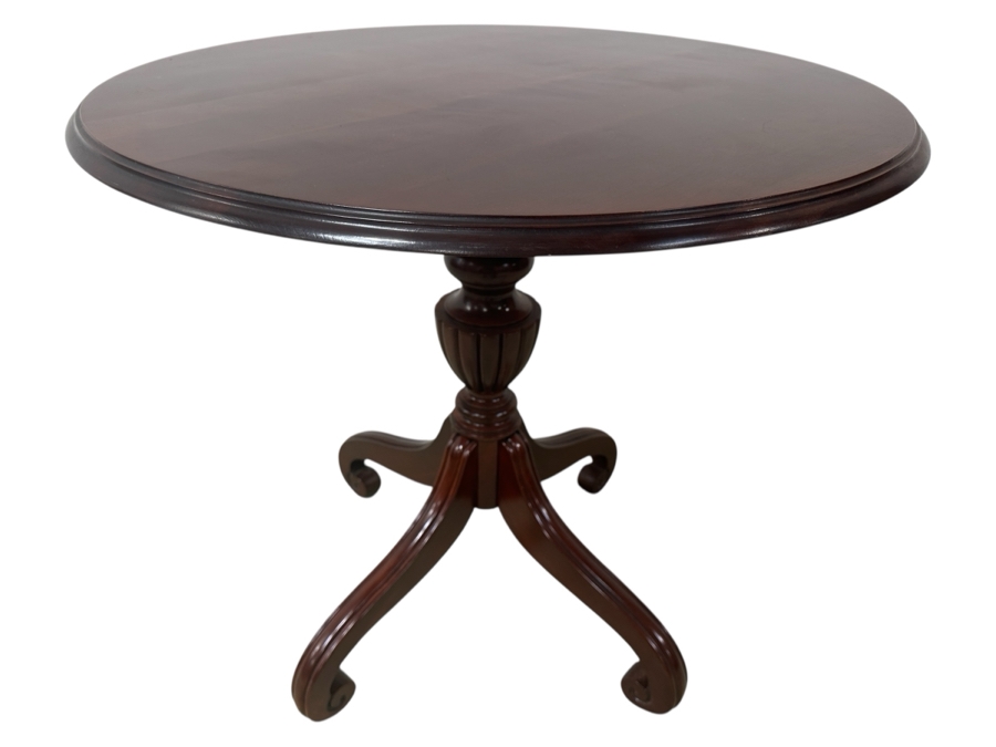 Just Added - Ethan Allen Georgian Court Pedestal Table 29.5W X 28H [Photo 1]