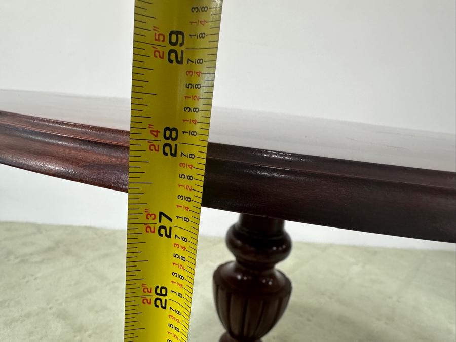 Just Added - Ethan Allen Georgian Court Pedestal Table 29.5W X 28H [Photo 9]