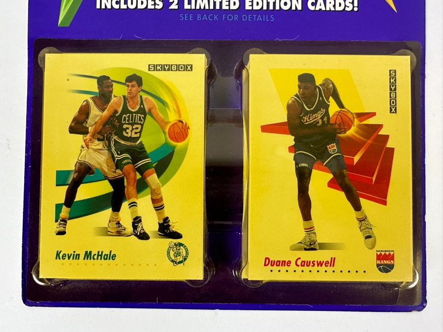 Just Added - (4) Vintage 1991-1992 Factory Sealed Skybox NBA Basketball Cards Blister Packs - One Pack Showing Michael Jordan Card [Photo 5]