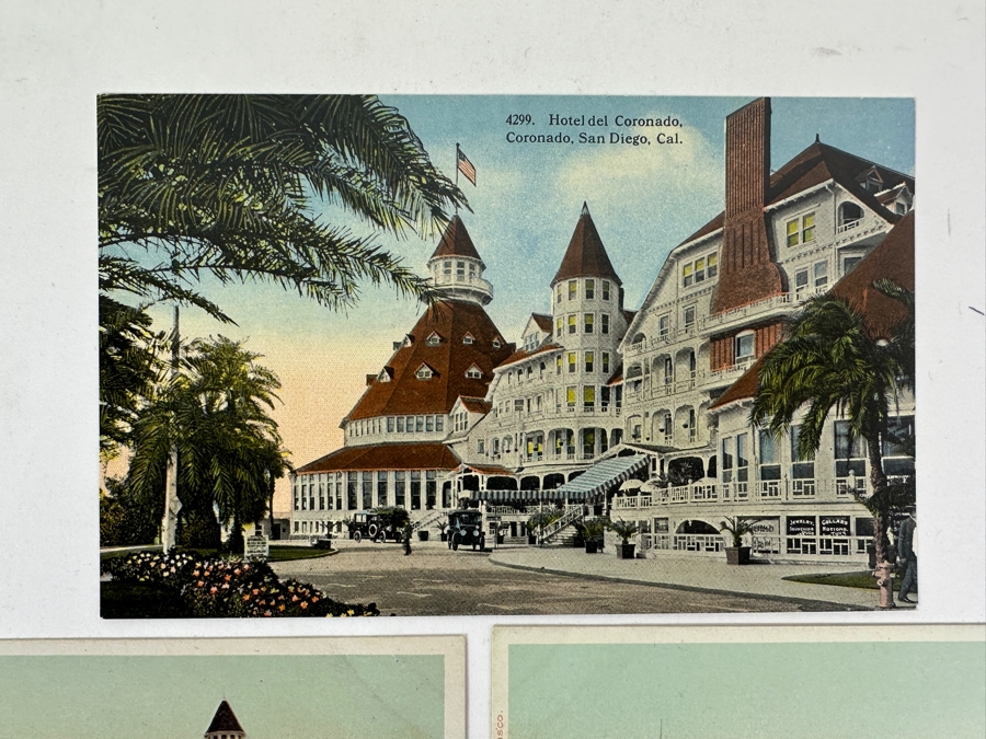Just Added - (5) Antique Hotel Del Coronado Postcards [Photo 2]