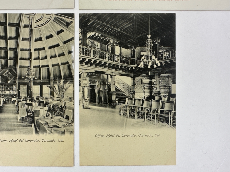 Just Added - (5) Antique Hotel Del Coronado Postcards [Photo 7]