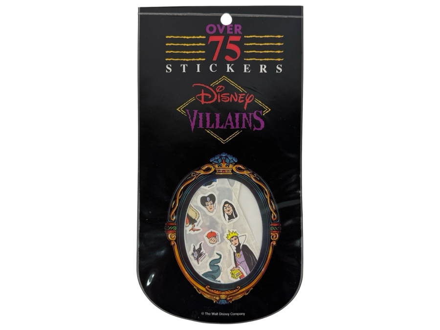 Factory Sealed Disney Villains Over 75 Stickers Walt Disney Company [Photo 1]