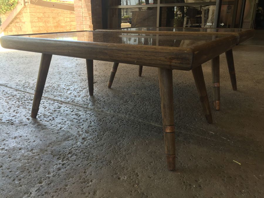 Modern Looking Custom End Tables With Coins Pennies Dimes [Photo 19]